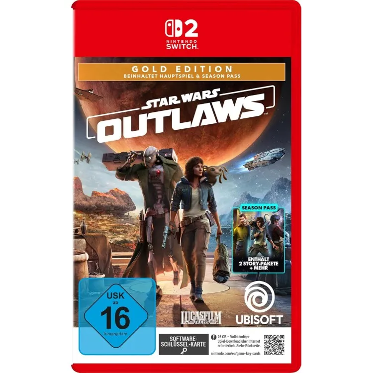 خرید کارت دانلود بازی Star Wars: Outlaws نسخه طلایی برای نینتندو سوییچ 2