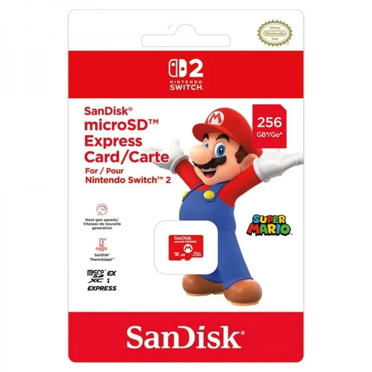 خرید کارت میکرو اس دی SanDisk Express مخصوص نینتندو سوییچ 2 - ظرفیت 256 گیگابایت