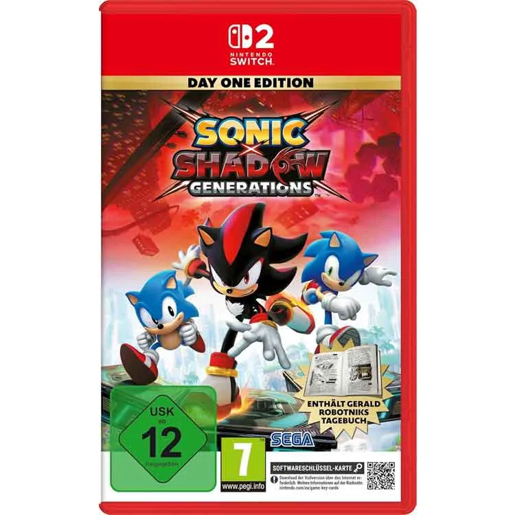 خرید کارت دانلود بازی Sonic X Shadow Generations نسخه Day One برای نینتندو سوییچ 2